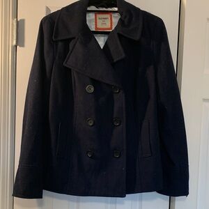 Old Navy Women's Dark Blue Peacoat